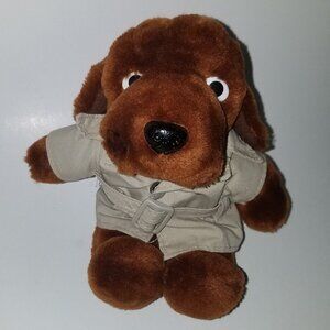 VTG McGruff the Crime Dog Plush 1989 Commonwealth 8" Brown Stuffed Animal Jacket